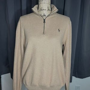 Mesh-Knit Cotton Quarter-Zip Sweater